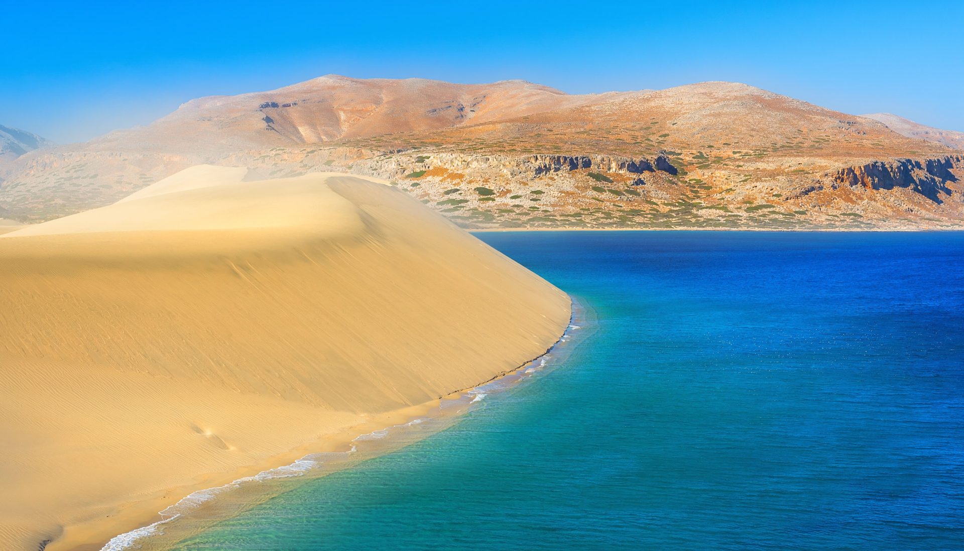 Sanddünen von Agios Pavlos an der Südküste Kretas
